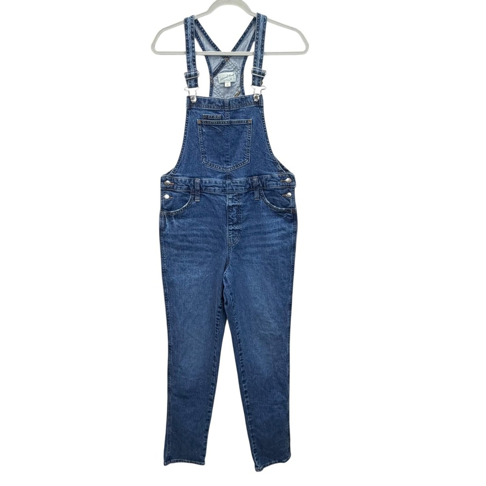Universal Thread‎ Overalls Womens 6 (32x30.5) Blue Tapered Denim Jeans Stretch